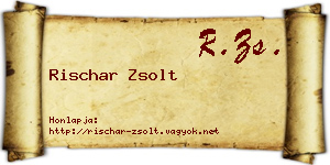 Rischar Zsolt névjegykártya